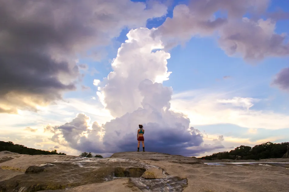 Glamping tents near Pedernales Falls State Park